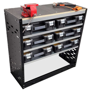 Van Racking Workbench - Organiser Shelf Work Bench - Autorack Products Ltd